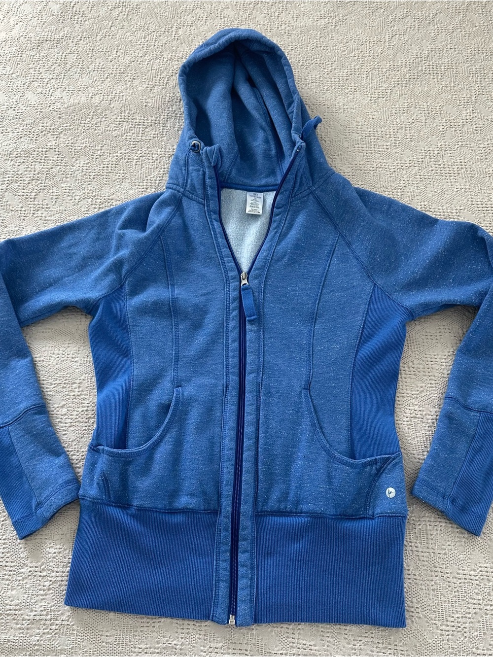 Active Life Ladies Heathered Hooded Zip Sweatshirt L